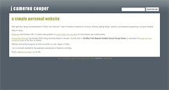 Desktop Screenshot of jcameroncooper.com